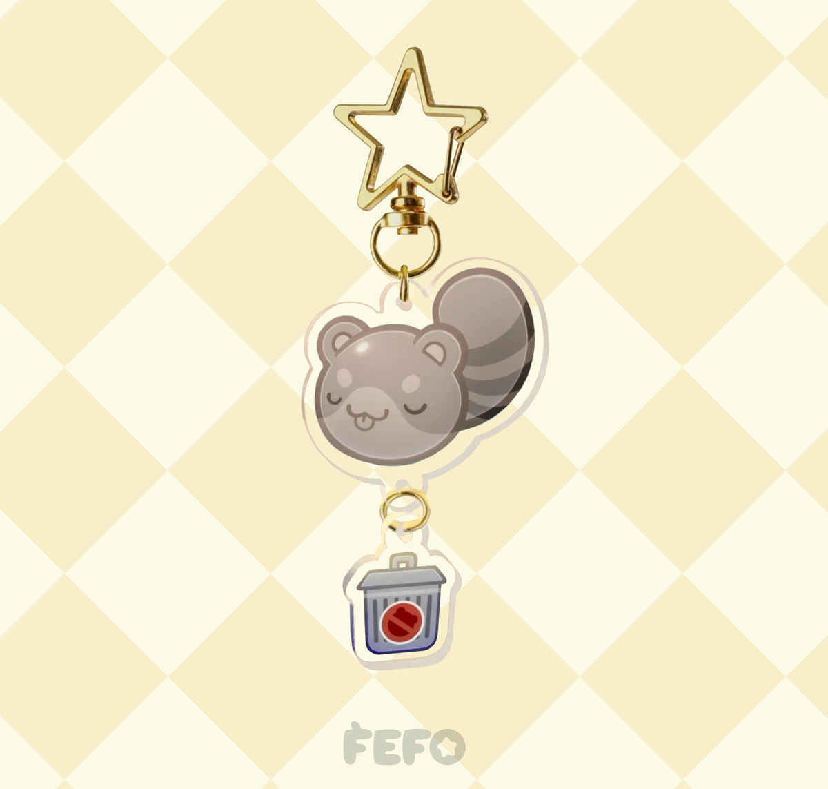 Ringtail Guy - Keychain