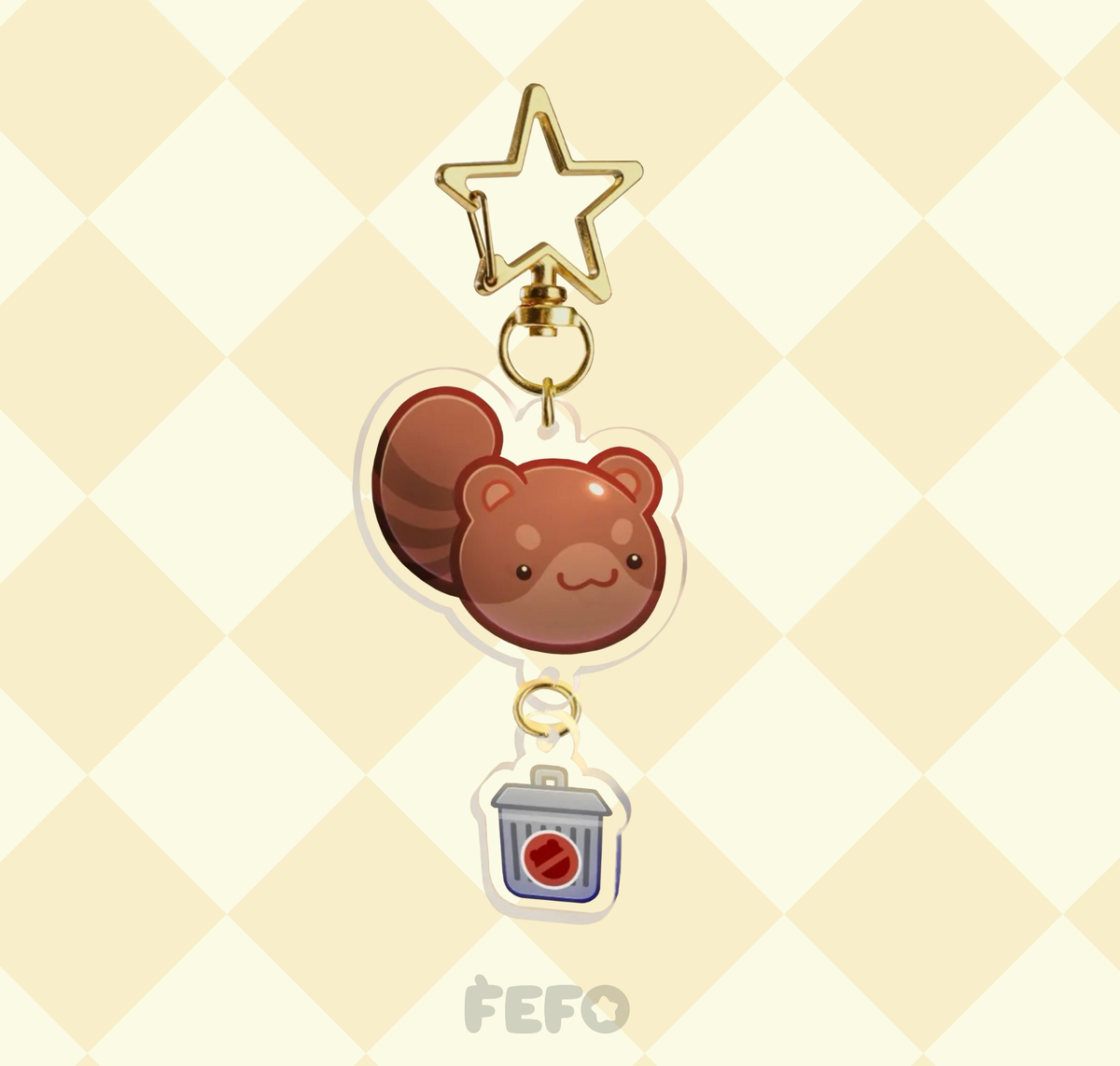Ringtail Guy - Keychain