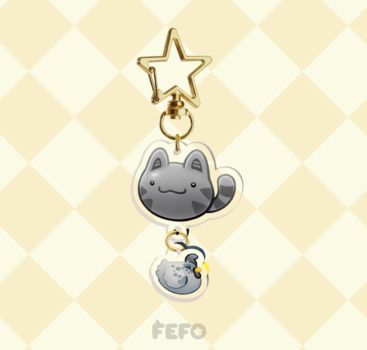 Tabby Guy - Keychain