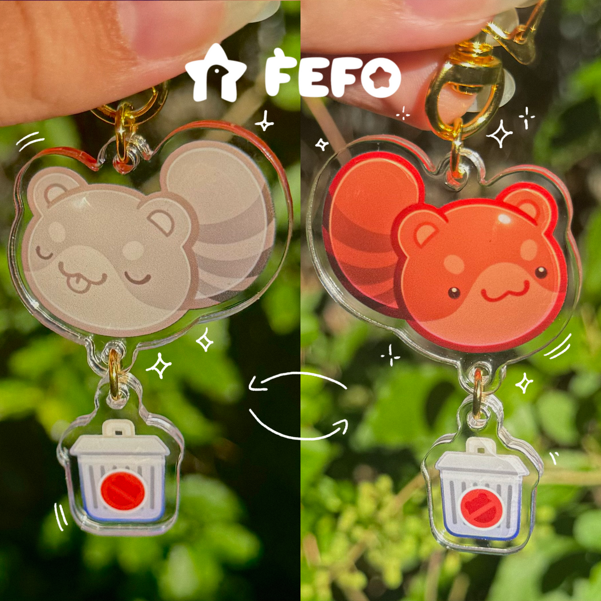 Ringtail Guy - Keychain